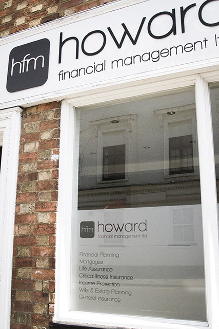 Stand off sign and window vinyl