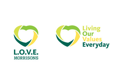 L.O.V.E. Morrisons logo options